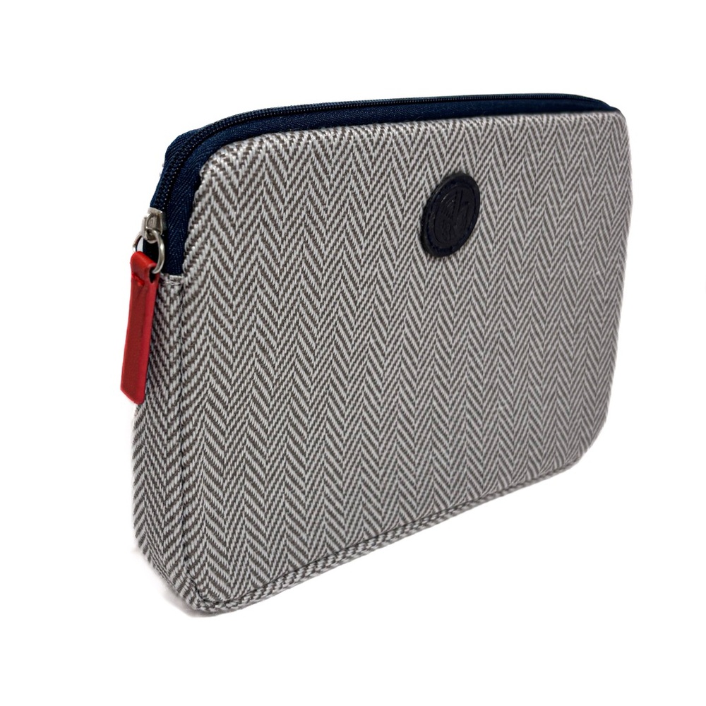 NEW - Air France Business Class Herringbone Amenity Kit Bag Makeup Pouch